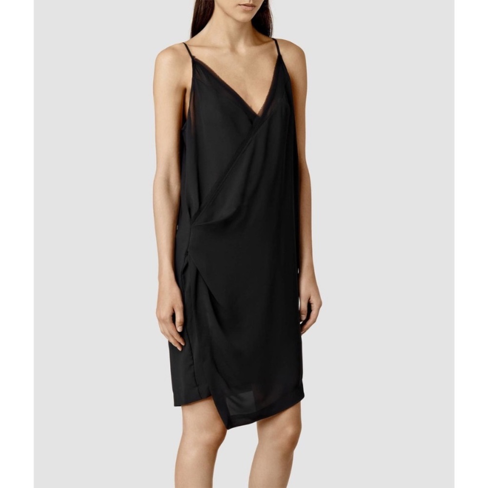 AllSaints Alize Ly Dress Black NWT. Size US 6.